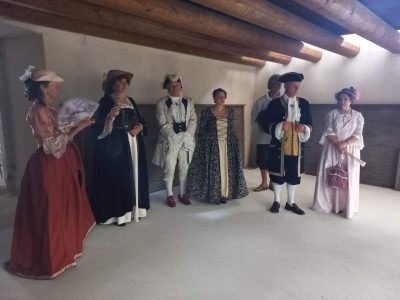 I Vellutai alla presentazione del Filatoio a Piazzo di Villa Lagarina