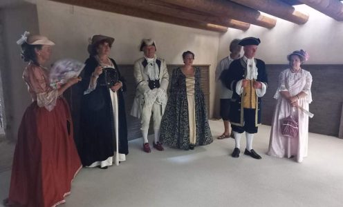 I Vellutai alla presentazione del Filatoio a Piazzo di Villa Lagarina